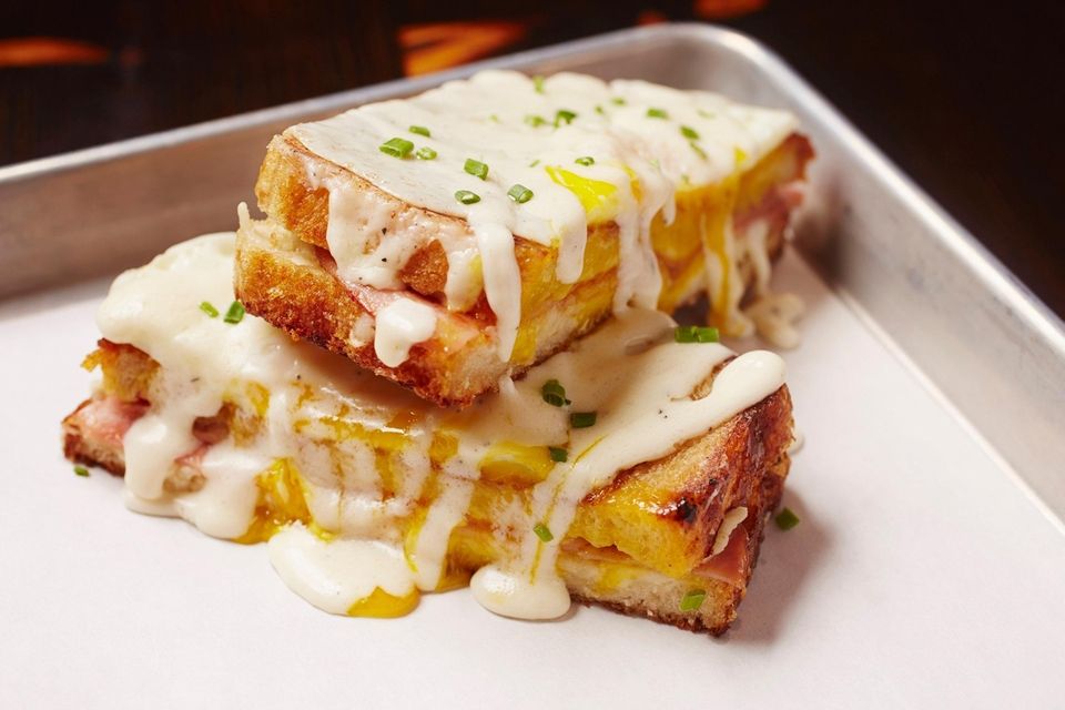 Croque madame at Flour Shoppe Cafe, Rockville Centre: