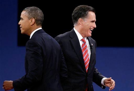 President Barack Obama and Republican presidential nominee Mitt... President Barack Obama and Republican presidential nominee Mitt