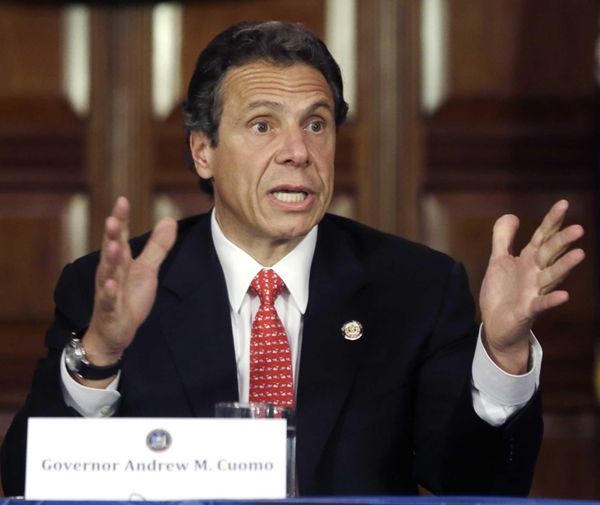 Gov. Andrew Cuomo speaks during a news conference