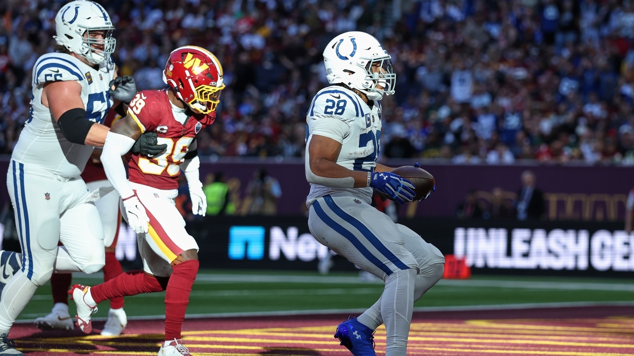Tea time as Jonathan Taylor runs for 2 TDs and Colts beat Commanders 30 ...