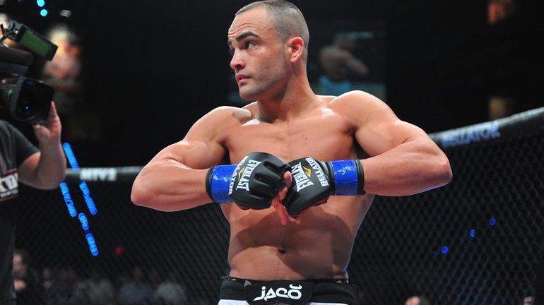 Eddie Alvarez before his lightweight title defense against Mike Chandler...