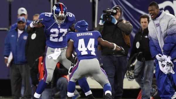 GIANTS: Ahmad Bradshaw scores three TDs in win over Bills