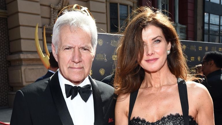 Alex Trebek and Jean Currivan Trebek, seen in 2015. The...