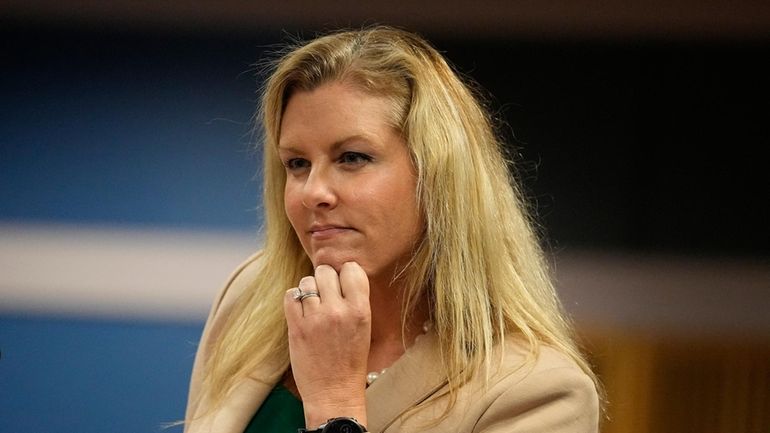 Attorney Ashleigh Merchant looks on in court, Feb. 27, 2024,...