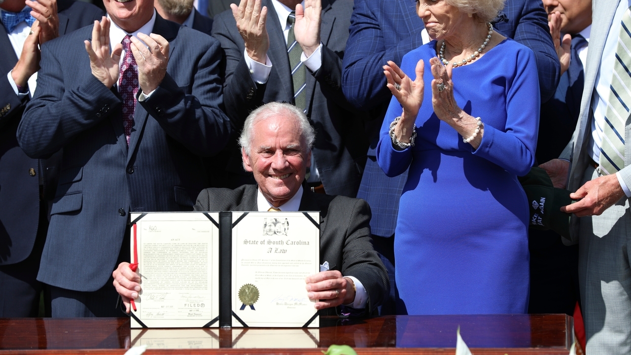 Under a hot summer sun, South Carolina's governor says energy law will ...