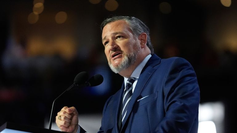 Sen. Ted Cruz, R-Texas., speaks during the Republican National Convention...