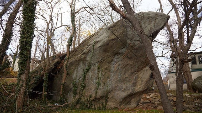 The boulder in Rocky Point on Saturday, Dec. 3, 2016....