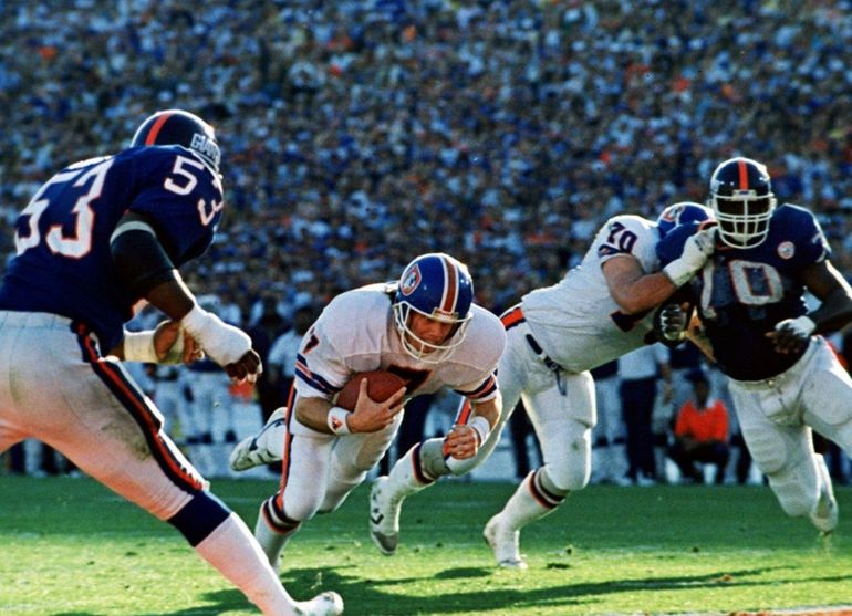 Giants (Mark Bavaro #89) vs Denver Super Bowl XXI January 25, 1987