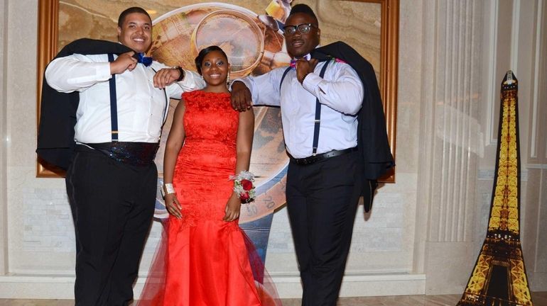 Roosevelt High School senior Roberta Samson, 17, attends her prom...