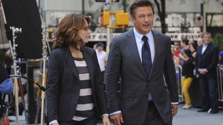 Alec Baldwin and Tina Fey co-star as Jack Donaghy and...