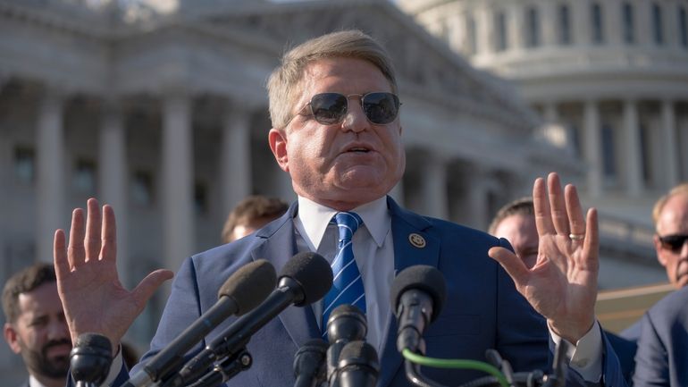 House Foreign Affairs Committee Chairman Michael McCaul, R-Texas, speaks to...