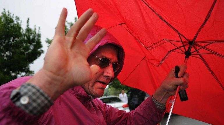 Brian Callahan leaves federal court in Central Islip after posting...