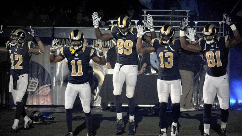 In this Nov. 30, 2014, file photo, St. Louis Rams...