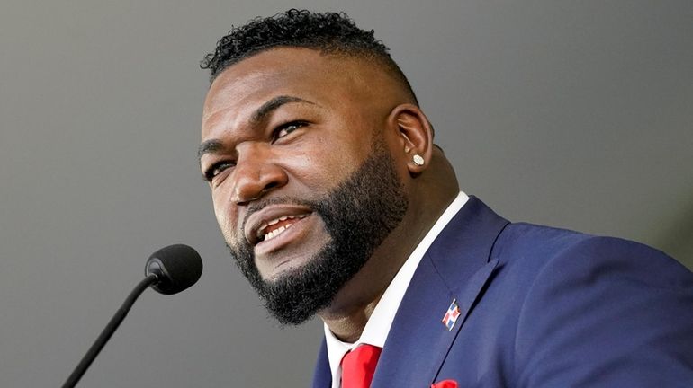 Former Boston Red Sox star David Ortiz, shown in 2022, was...