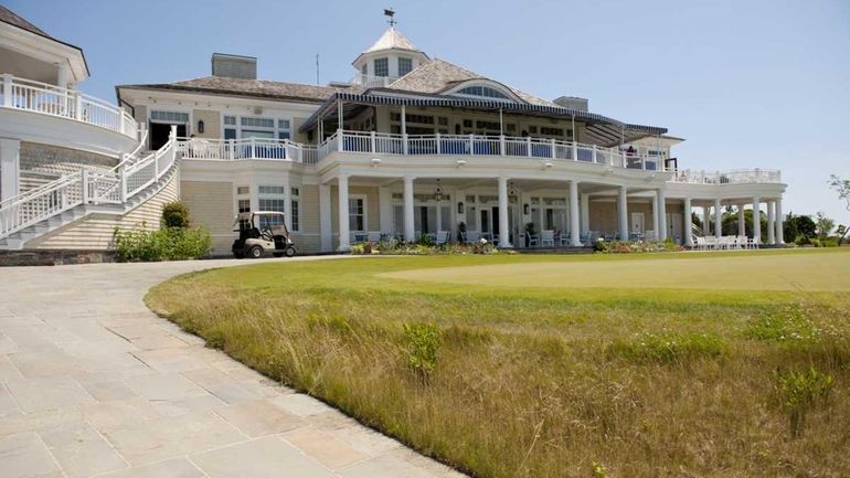 The clubhouse at Sebonack Golf Club in Southampton.