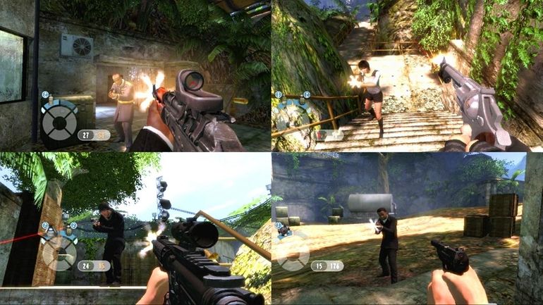 Gameplay from GoldenEye 007.