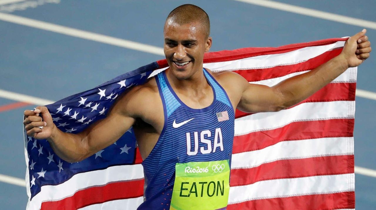 Rio Olympics Ashton Eaton wins decathlon gold again Newsday