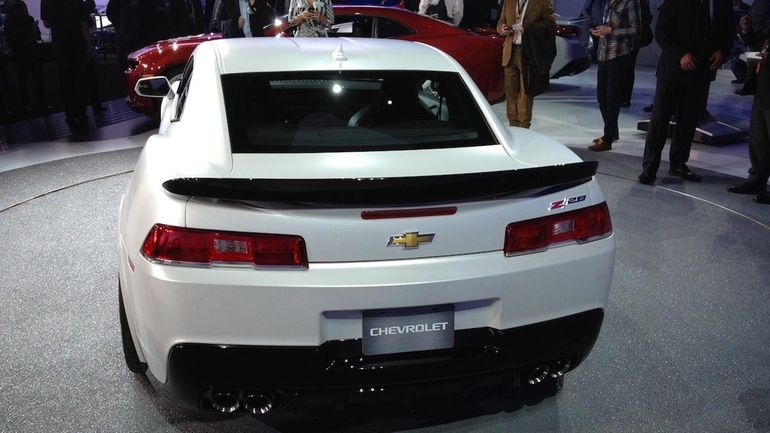 The 2014 Chevrolet Camaro Z/28 gets unveiled during the 2013...