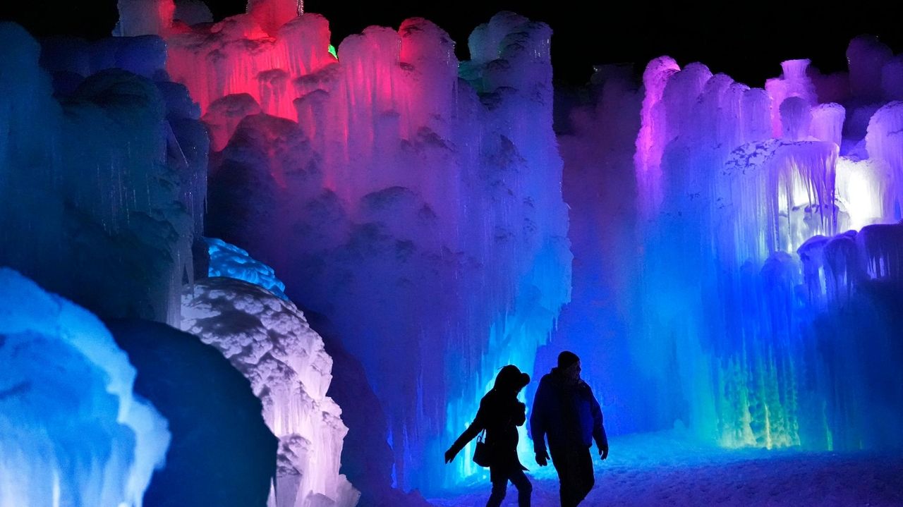 Dazzling Ice Castles draw tourists to New Hampshire, other states