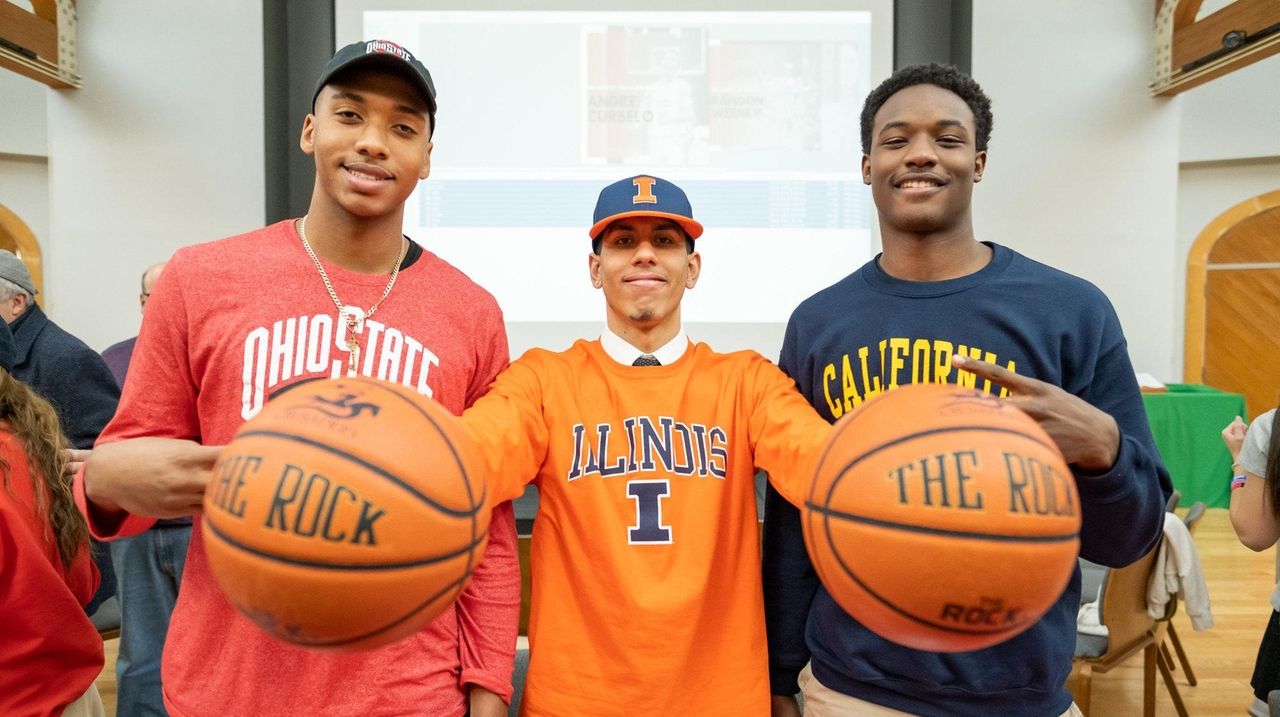 Three LuHi boys basketball players sign with major programs Newsday