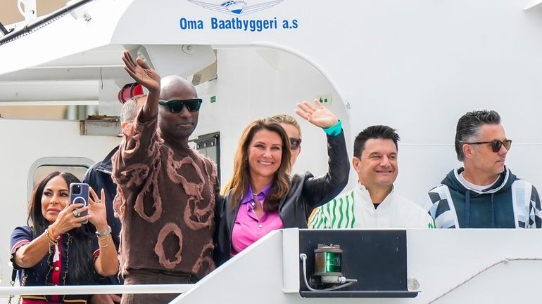 Norway's Princess Martha Louise and Durek Verret arrive at the...