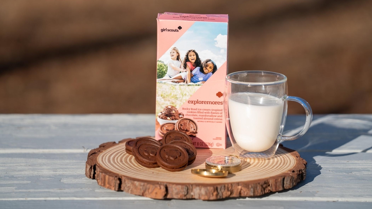 Girl Scouts add new Exploremores chocolate cookie to lineup - Newsday