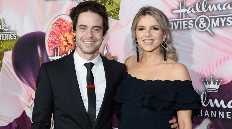 Ali Fedotowsky and Kevin Manno at the Hallmark Channel and Hallmark...