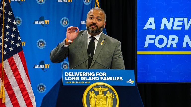 New York State Sen. Kevin Thomas (D-Levittown) shown in April...