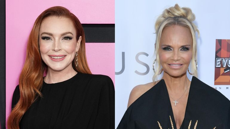 Lindsay Lohan, left, and Kristin Chenoweth will co-star in Netflix's upcoming "Our...