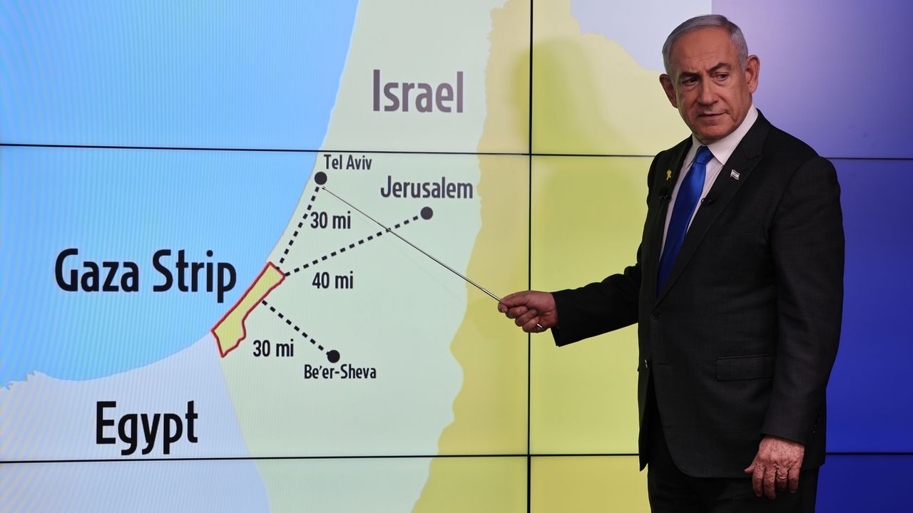 Israel's Netanyahu demands open-ended control of Gaza's border with Egypt