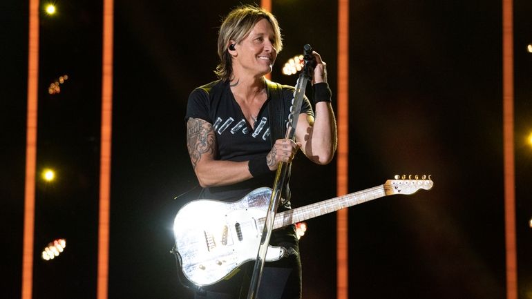 Keith Urban performs during the 2023 CMA Fest on Friday,...