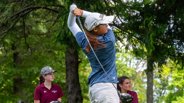 Caylin Wong of Great Neck competes at the Long Island...