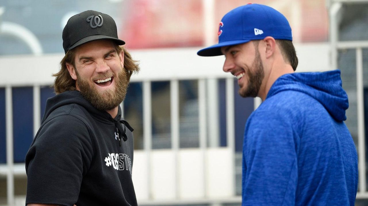 Las Vegas natives Bryce Harper, Kris Bryant speak out for shooting