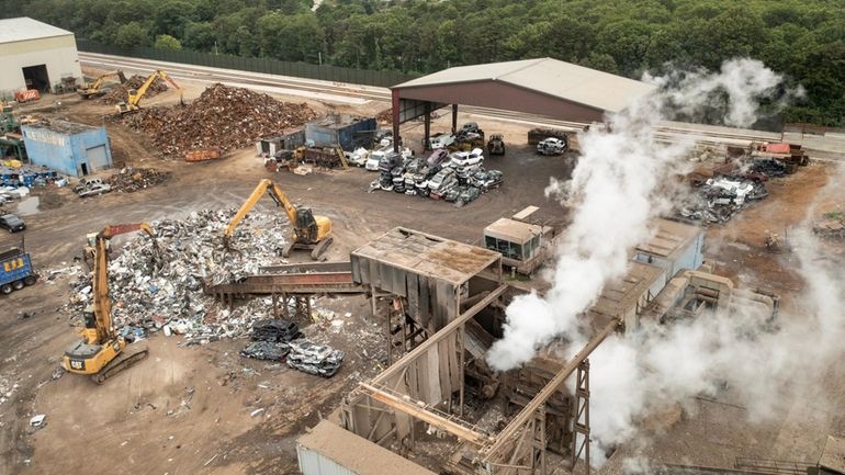 Gershow Recycling Corp.'s Medford plant, where the EPA alleged the...