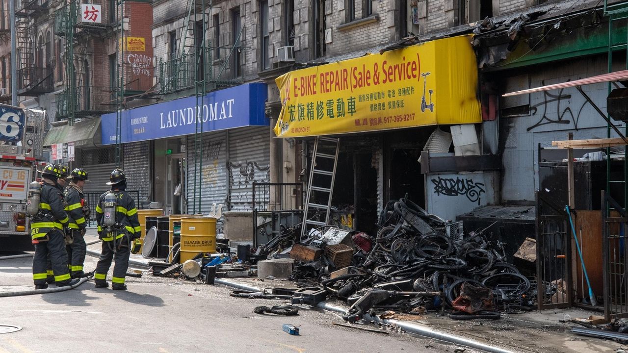 Fire at NYC ebike shop caused by batteries kills 4 living upstairs