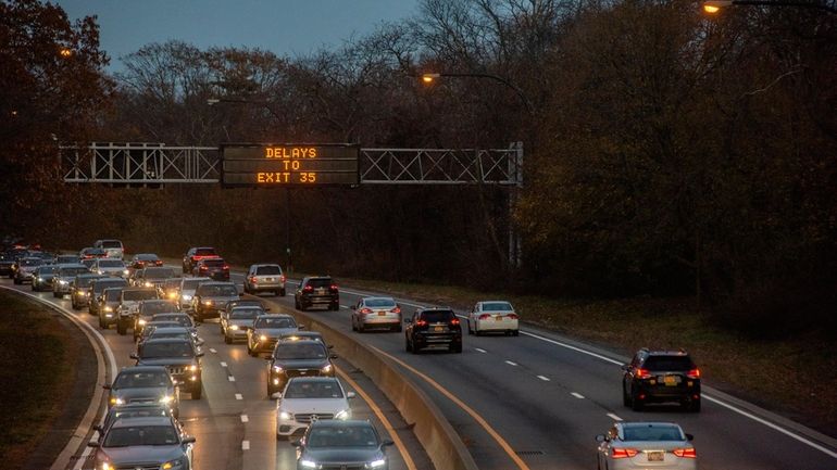 Commuters traveling home during rush hour.