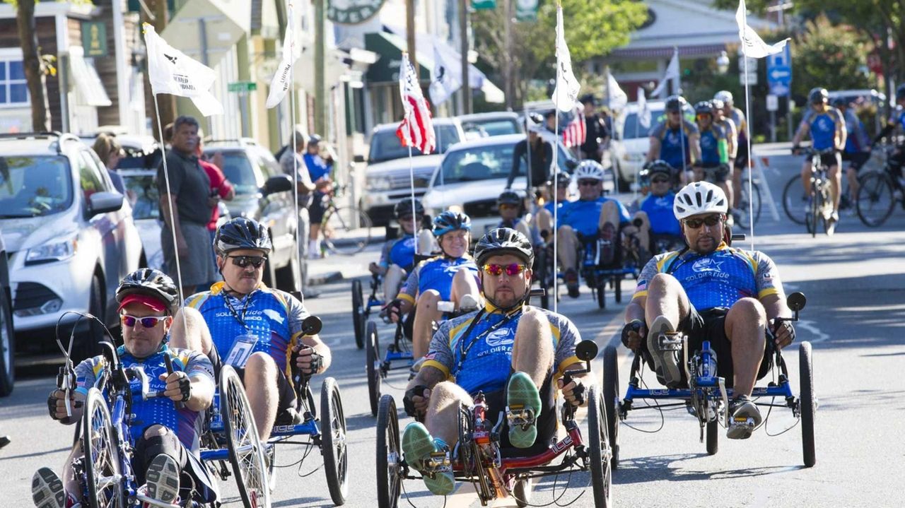 Hundreds join in Wounded Warrior bike ride in Greenport Newsday