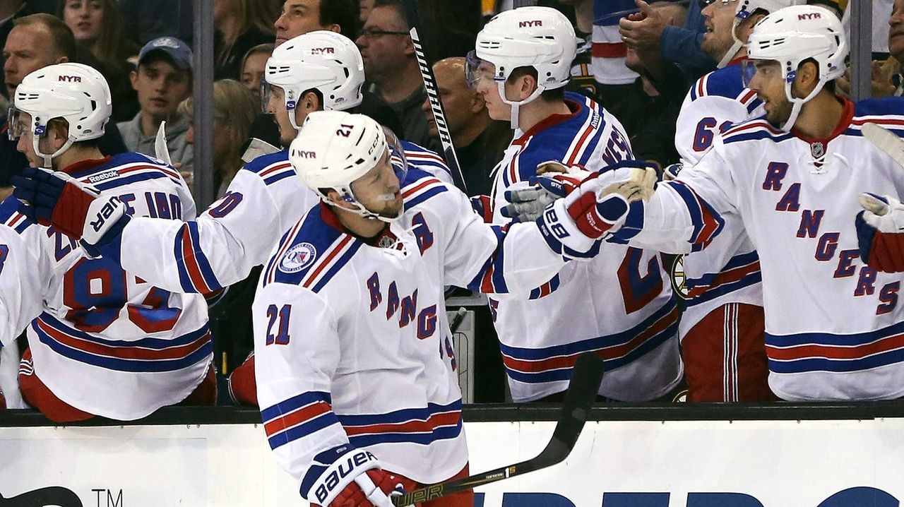 Rangers score 5 more goals, beat Bruins for fourth win in a row Newsday