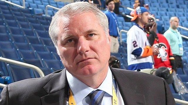 Islanders general manager Garth Snow is pictured during the 2016...