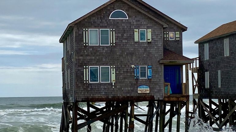 This photo provided by Cape Hatteras National Seashore shows a...