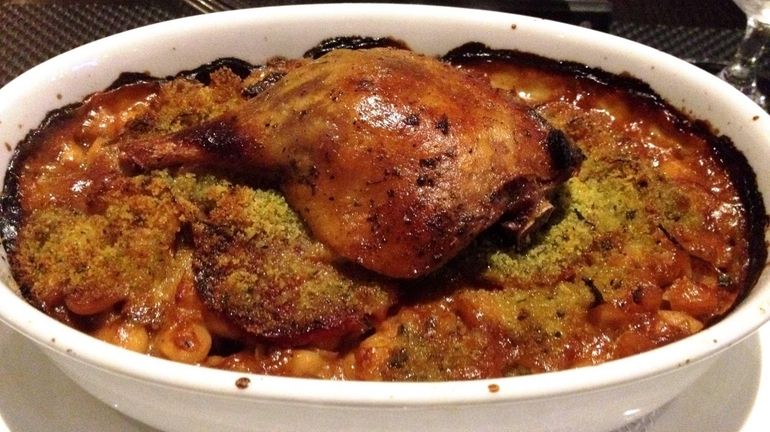 Cassoulet is a winter entree at Market Bistro in Jericho....