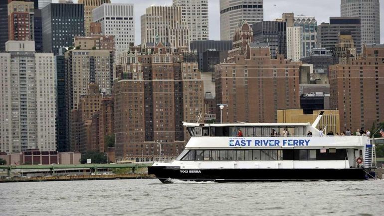The New East River ferry service is up and running....