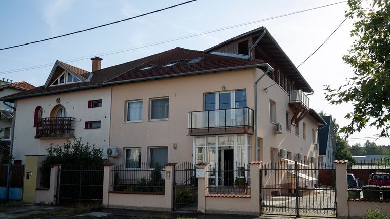 This photo shows a house where a Hungarian company that...