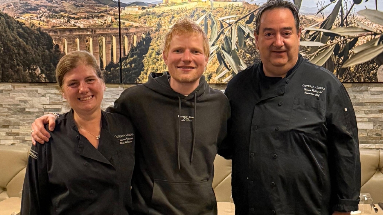 Ed Sheeran wines and dines at Smithtown's Osteria Umbra
