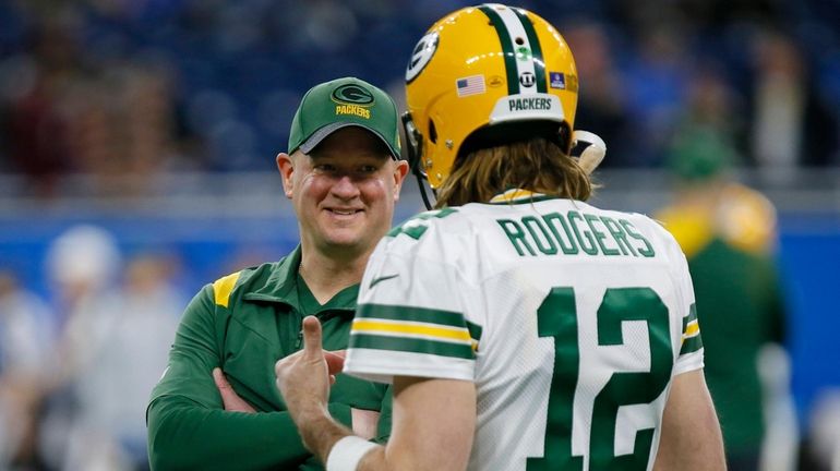 Aaron Rodgers gushes about Nathaniel Hackett as Jets rumors swirl