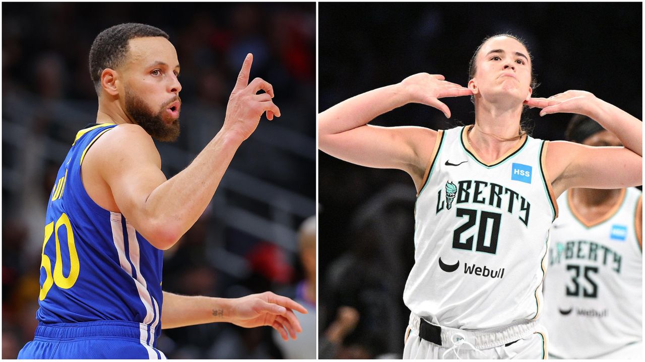 Stephen Curry vs. Sabrina Ionescu in NBA All-Star three-point challenge ...