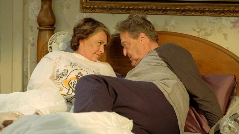 Roseanne Barr and John Goodman return in a revamped "Roseanne."