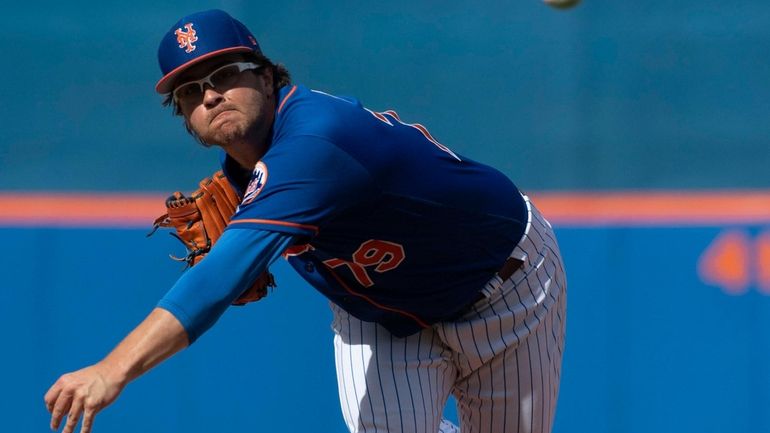 Mets pitcher Anthony Kay during a spring training game against...