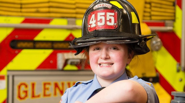 Diana Roper of Glenwood Landing, 11, a member of the...