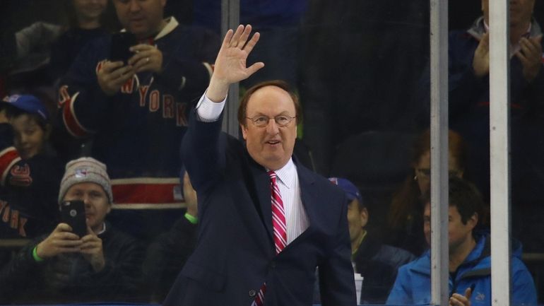 Sam Rosen, the TV voice of the Rangers.